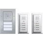 Conjunto completo de intercomunicador com fios para casa de duas famílias Gira modelo 049544, alumínio