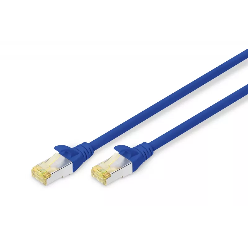 CABO DE REDE CAT6A S-FTP LSZH AWG 26/7 COMPRIMENTO 0,25 M AZUL