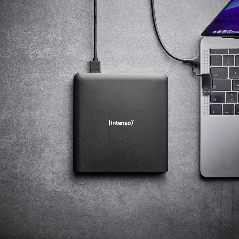 Intenso EOD 500BD Slim gravador Blu-ray externo, USB 3.2 Gen 1, preto