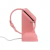 Estação de carregamento Stelio ST-CHS01-PK Junior rosa – dock de carregamento USB para telefones e tablets, porta única, compacto