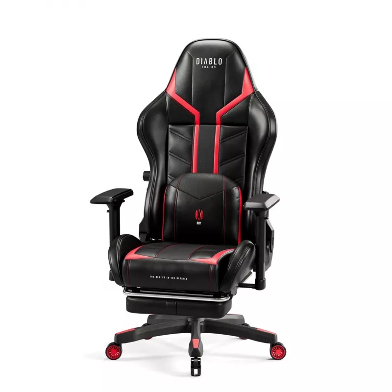 Cadeira gaming Diablo X-Ray 2.0 Normal Size preto, Red