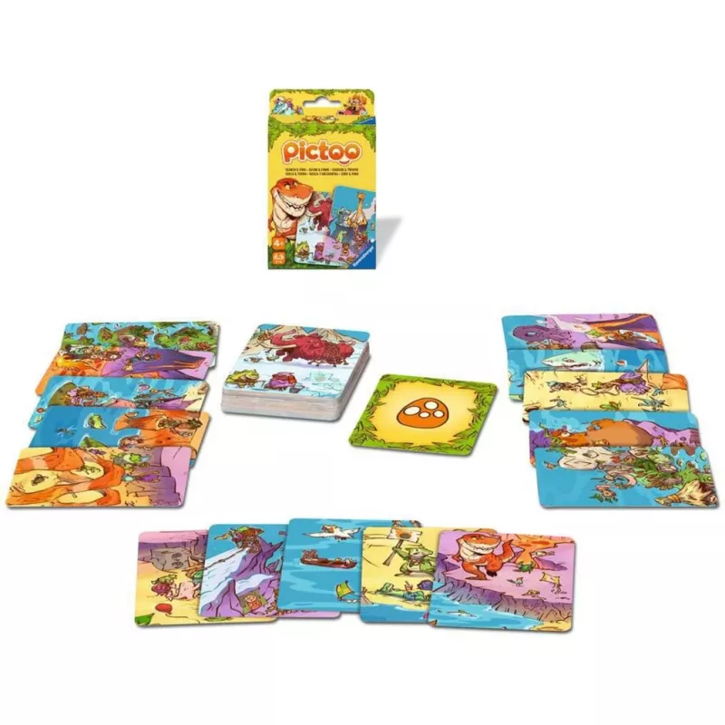 Pictoo Dino-Welt, jogo de cartas