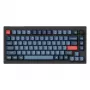 Teclado Keychron V1 Max universal USB RF Wireless Bluetooth preto cinzento 75% mecânico
