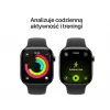 Smartwatch Apple Watch Series 11 GPS + Cellular 42mm Caixa de titânio sideral com bracelete desportiva preta S/M