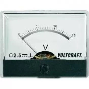 Voltcraft AM-60X46/15V/DC Medidor de painel AM-60X46/15V/DC 15 V galvanómetro de bobina móvel (AM-60X46/15V/DC)