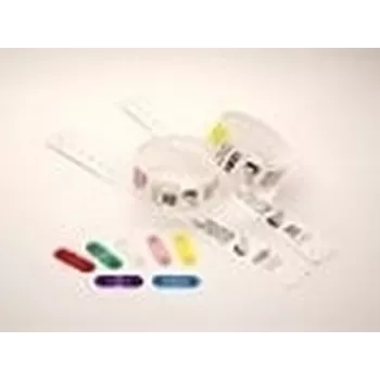 Clipes Zebra para utilização com pulseiras QuickClip Vermelho