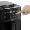 Fritadeira de ar quente Caso Steam and AirFry 700, 1700 W, 7 L, preto