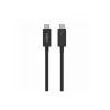 Belkin CONNECT - Cabo Thunderbolt - 24 pinos USB-C (M) reversível para 24 pinos USB-C (M) reversível - Thunderbolt 4 - 1,0 m - passivo, alimentação USB (10