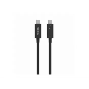 Belkin CONNECT - Cabo Thunderbolt - 24 pinos USB-C (M) reversível para 24 pinos USB-C (M) reversível - Thunderbolt 4 - 1,0 m - passivo, alimentação USB (10