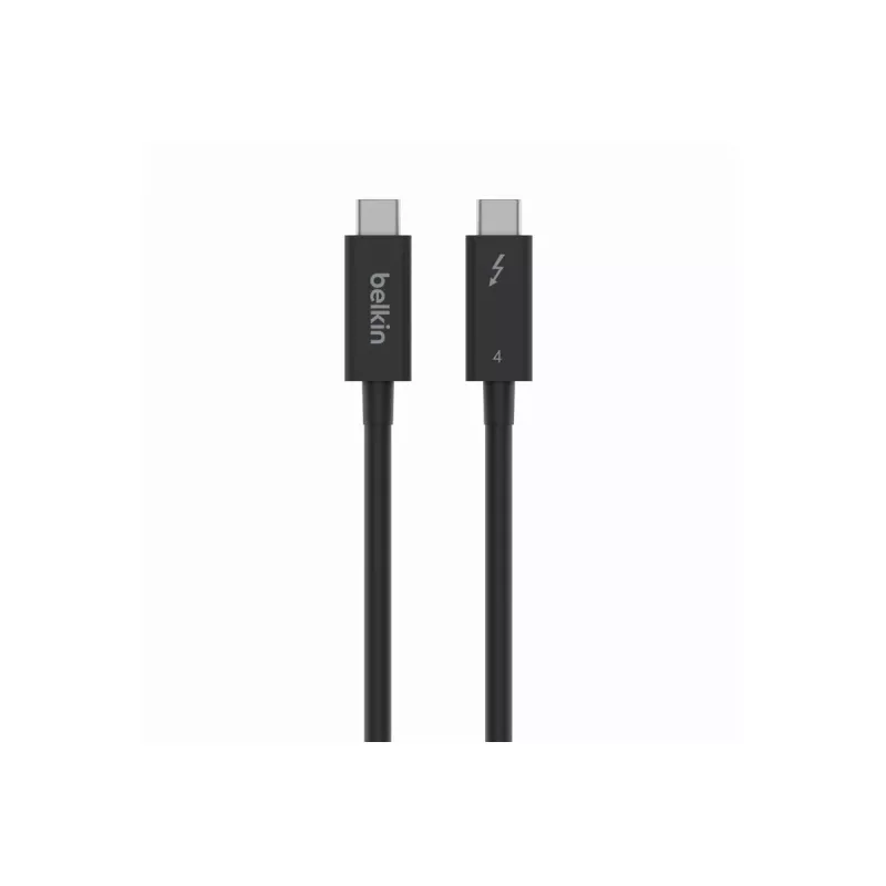 Belkin CONNECT - Cabo Thunderbolt - 24 pinos USB-C (M) reversível para 24 pinos USB-C (M) reversível - Thunderbolt 4 - 1,0 m - passivo, alimentação USB (10