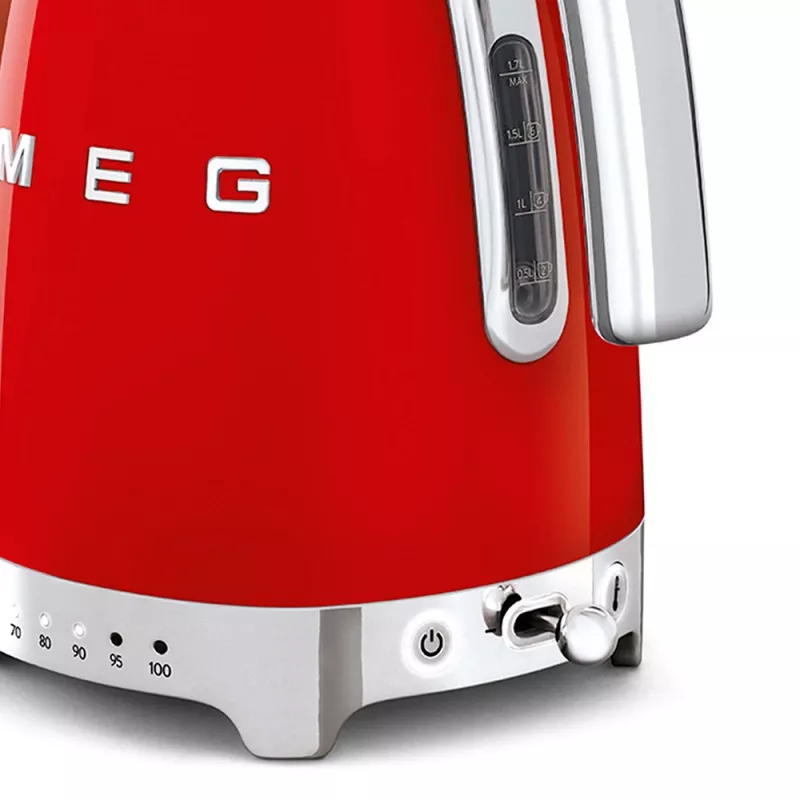 Chaleira elétrica Smeg 1,7L 2400W Vermelho