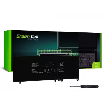 Bateria Green Cell DE102V3 para DELL Latitude E5250 E5450 E5550, 7,6 V 6200 mAh LiPo, preto
