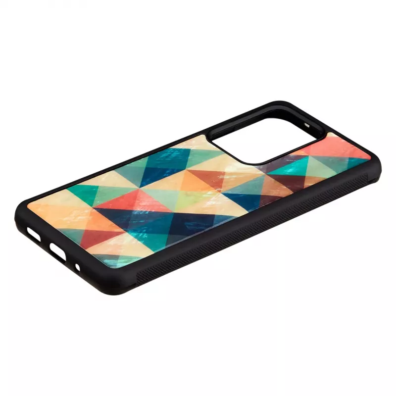 Capa de proteção iKins para Samsung Galaxy S20 Ultra, Mosaico preto