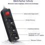 Extensão elétrica helos CLASSIC 3 tomadas 1,5 m com interruptor