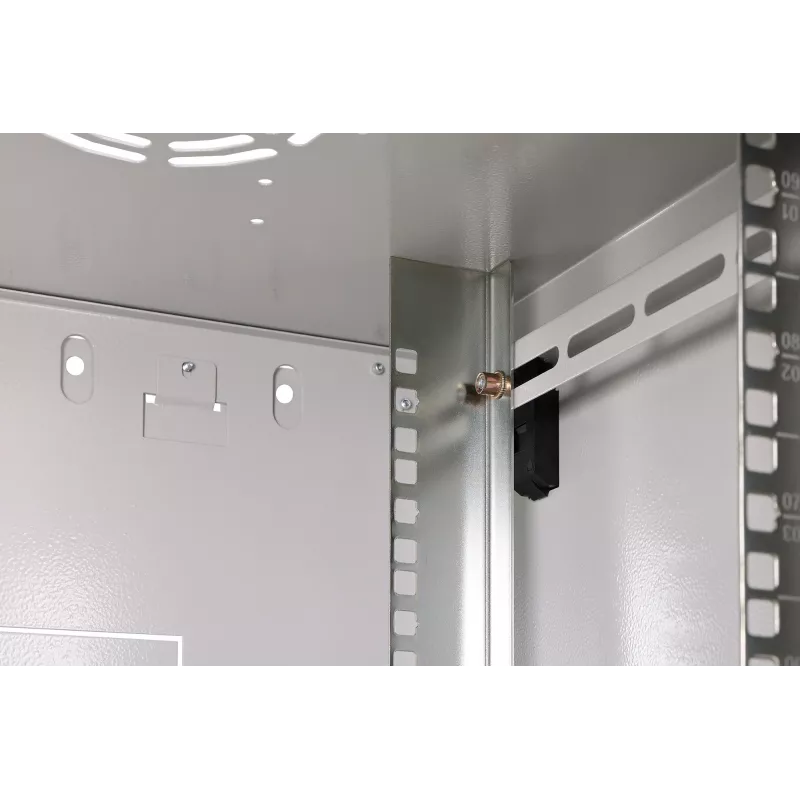 Armário de rack 9U para montagem na parede DIGITUS Dynamic-N DN-37104, 600 x 450 mm, IP20, fechadura com chave, desmontado
