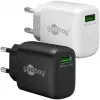Carregador rápido USB-A QC (18 W) (preto)