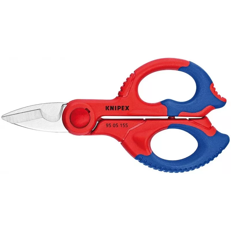 Knipex 95 05 155 SB tesoura para eletricistas, 155 mm, com bolsa de cinto