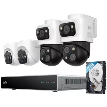 Sistema de segurança EUFY NVR S4 Bullet-PTZ+ câmara Turret (E8E00325)