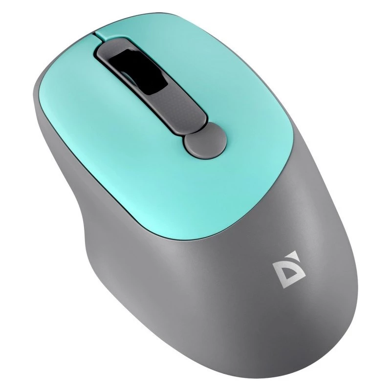 Defender Feam MM-296 52294 rato sem fios, clique silencioso, ótico, 1600 DPI, USB, menta