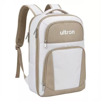 Mochila ultron NPU 17 polegadas, branco/bege