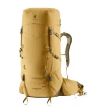 Mochila DEUTER Aircontact Core 60+10 – 60 L (expansível +10 L), 2,1 kg, unissexo, amarela