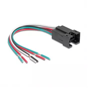 Delock 90790 conector fêmea para botão ou interruptor de 25 mm 6 pinos