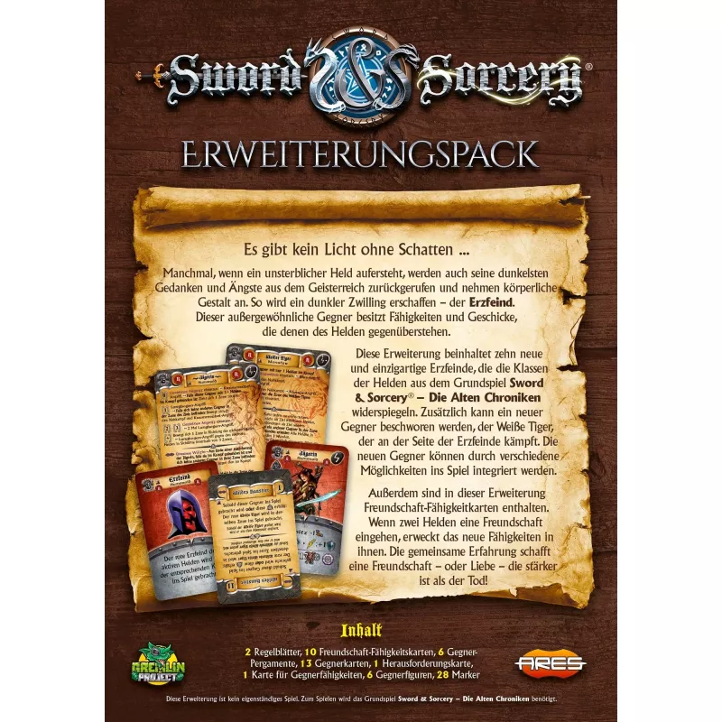 Sword & Sorcery: The Ancient Chronicles – Erzfeinde, expansão de jogo de tabuleiro