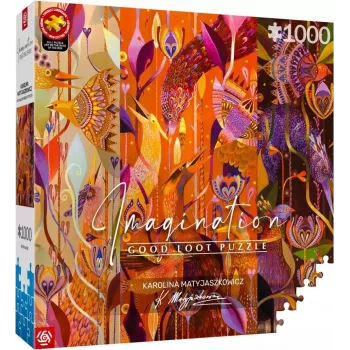 Puzzle Good Loot Imagination - Karolina Matyjaszkowicz: No meio dos pássaros - Um tríptico 1000 peças