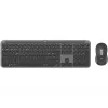 Logitech Signature Slim Combo MK950 - Conjunto de teclado e rato - 100% - tamanho completo - sem fios - Bluetooth 5.1 LE - QWERTY - espanhol - grafite (920-012486)