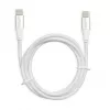 Cabo USB-C para USB-C IBOX IKUTC2W 2 m, USB 2.0, 3 A, branco, revestimento têxtil