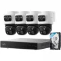 Gravador de segurança NVR Eufy S4 Max — 8 canais, 4K (3840×2160), HDD 2 TB (até 16 TB), preto/cinzento/branco