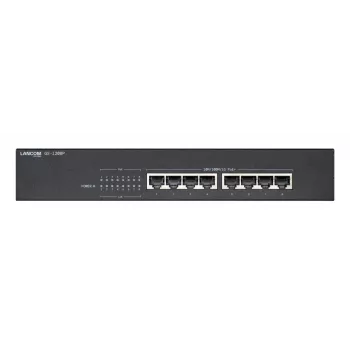 Lancom GS-1208P, não gerido, Gigabit Ethernet (10/100/1000), Power over Ethernet (PoE), instalação em rack, 1U