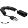 Cabo USB DeLOCK 83163 0,6 m USB 2.0 A para A preto