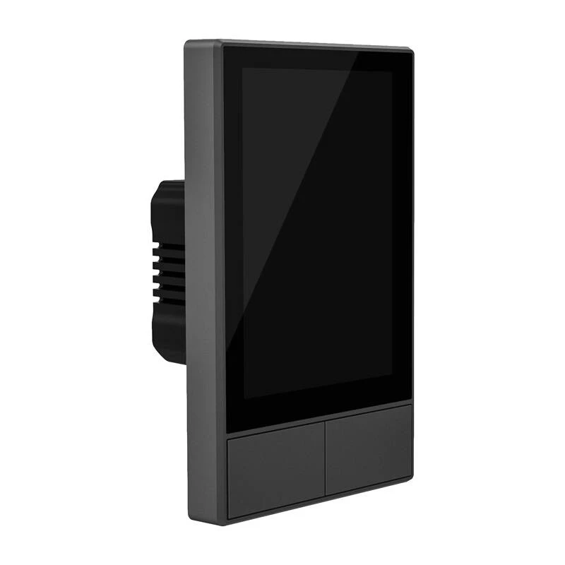 Painel de controlo inteligente Wi-Fi de parede Sonoff NSPanel preto 120 mm