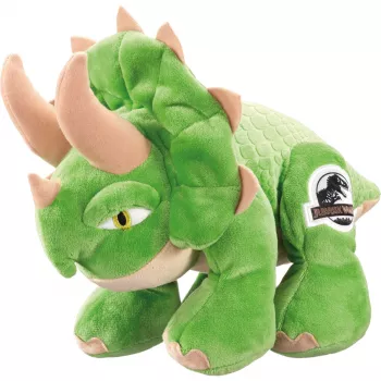 Jurassic World, Triceratops, peluche Verde/bege, 25 cm
