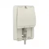 Caixa de superfície e de distribuição DELOCK 86262, branco, 82×120×31 mm