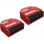 Interruptor inteligente Shelly SHELLY_1PM_GEN3_2ER — sem fios 110–240V, consumo de 1,2W, máx. 240V, caixa de plástico, 42×16×37 mm, pack de 2