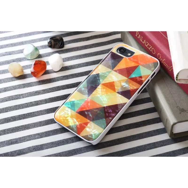 Capa de proteção iKins para Apple iPhone 8/7 — mosaico branco