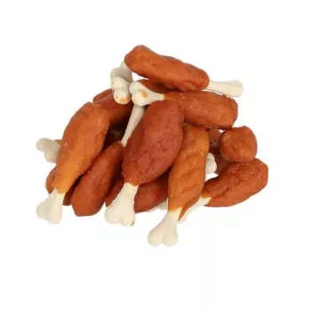 Snack de higiene dentária para cães Hilton Chicken Legs 500 g – snack de higiene dentária natural com sabor a frango, sem glúten