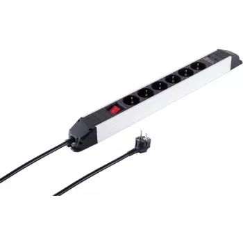 Régua de tomadas ShiverPeaks S/CONN 6 tomadas com portas USB