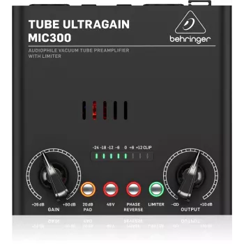 Pré-amplificador de áudio Behringer MIC300 preto