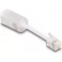 Adaptador de género de cabo DeLOCK 88170 RJ10 0,03 m transparente branco