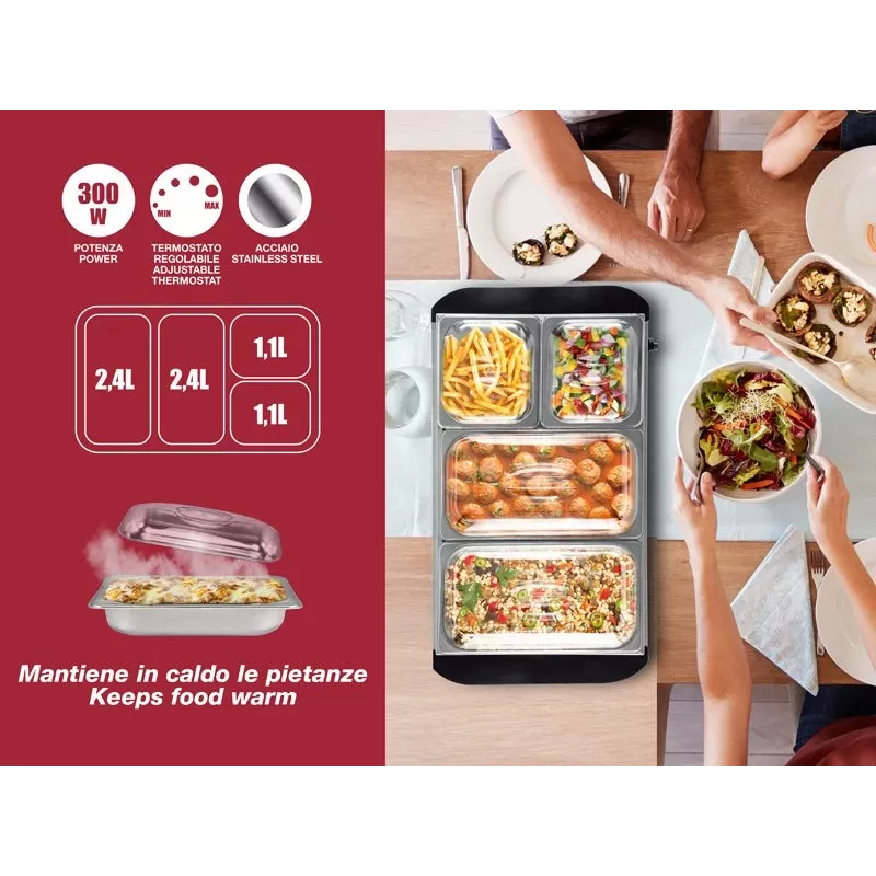 Placa de cozinha Beper P101TEM002, 2 zonas de cozedura, controlo tátil