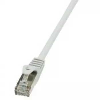 LogiLink CP1102D Cabo de rede RJ45, cabo de rede CAT 5e SF/UTP 15,00 m cinzento 1 unid.
