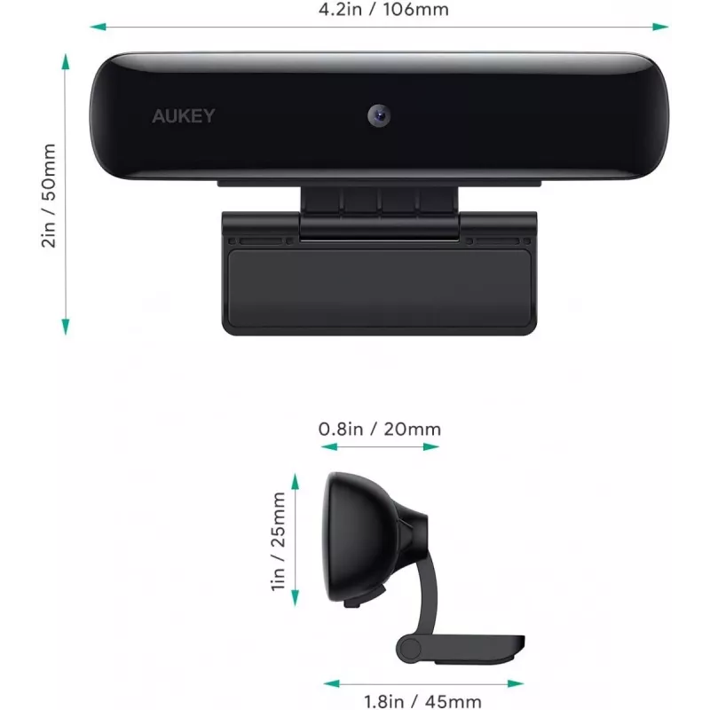 Webcam PC-W1 USB | Full HD 1920x1080 | 1080p | 30fps