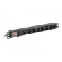 Régua de tomadas Lanberg PDU-08E-0200-BK