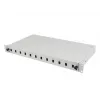Patch panel Lanberg FOP1-12SS-LDS cinzento ABS aço 19 polegadas