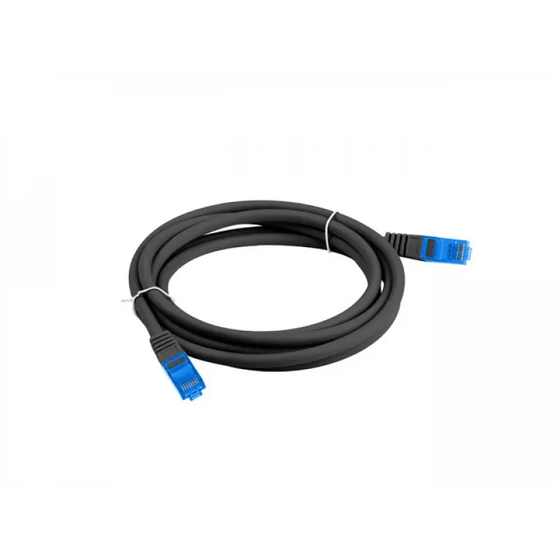 Cabo de rede LANBERG PCF6A-10CC-0150-BK Cat6a S/FTP RJ-45 1,5 m Preto