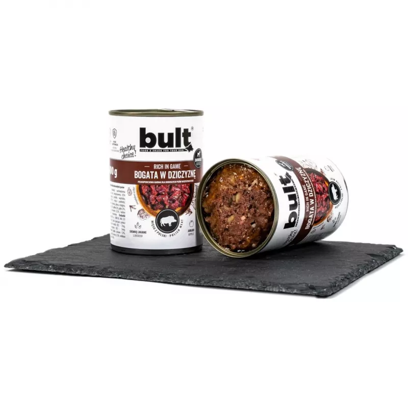 BULT Rica em caça - comida húmida para cães - 800 g