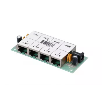 Injetor PoE Extralink 4 portas 4x 100 Mb/s RJ45, Fast Ethernet, 48 V, sem caixa